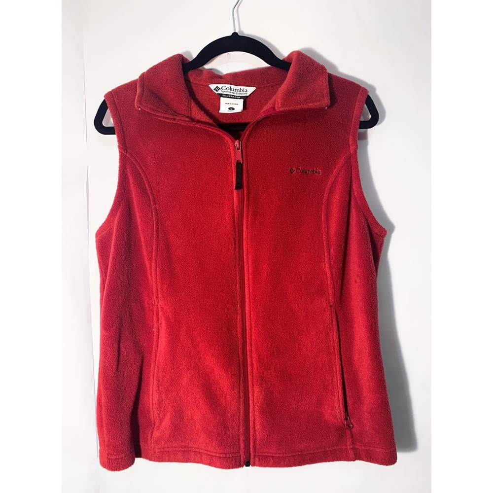 Red Columbia Fleece Vest